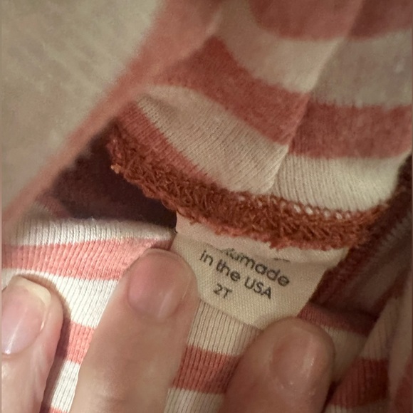 Lulu and Roo Freedom collection striped pocket tee with two matching shorts set - Picture 4 of 8